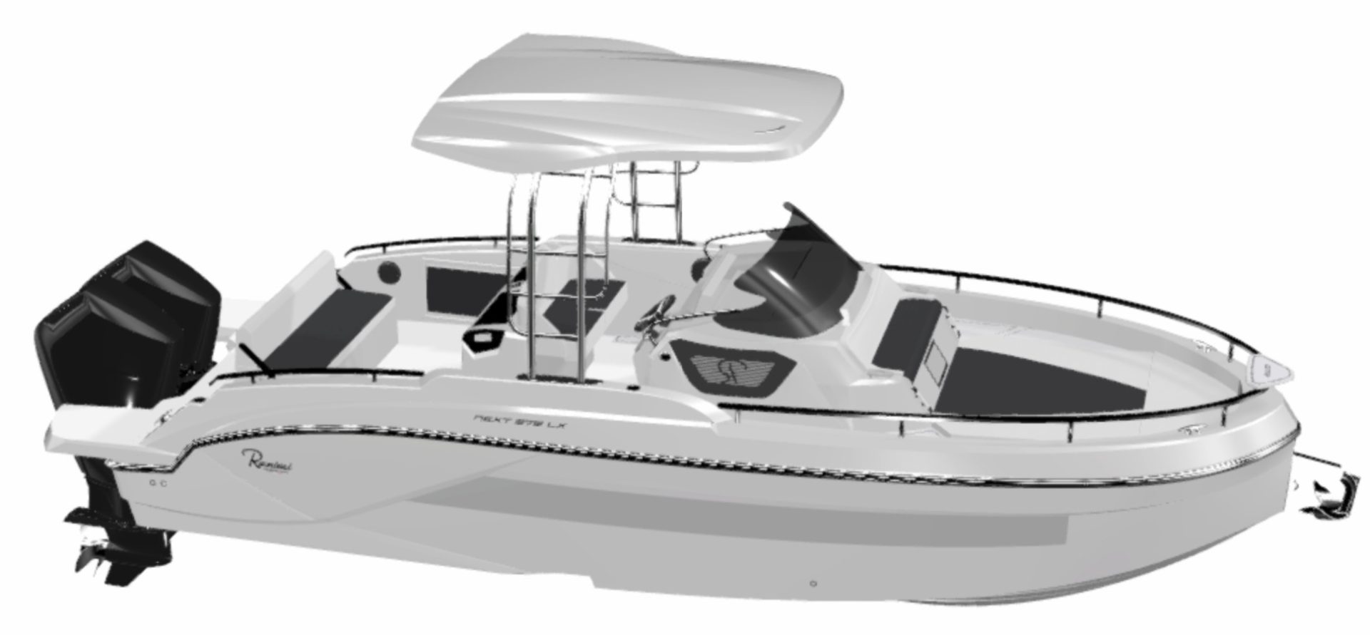 Pneu Marine Services 06 Zodiac Semi Rigide Cannes RANIERI NEXT 275 LX AVEC HARD TOP Pneu Marine Services 06 Zodiac Semi Rigide Cannes RANIERI NEXT 275 LX AVEC HARD TOP